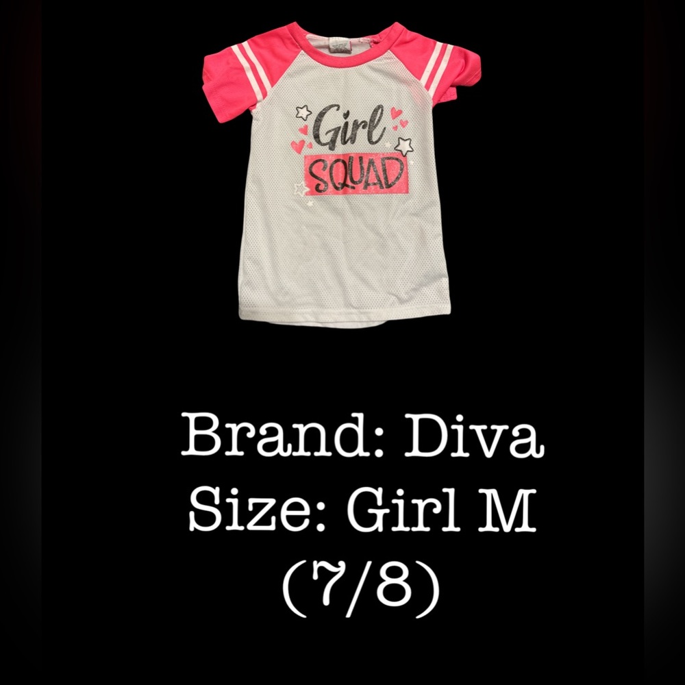 Girls comfy sporty shirt size 7/8